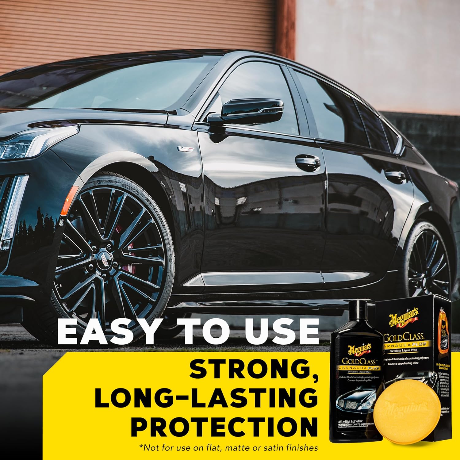 Meguiar's Gold Class Carnauba Plus Premium Liquid Wax Kit, 16 Oz | Car Detailing Kit with a Pure Carnauba Wax Blend and a Foam Applicator Pad for Keeping Glossy Paint Protected Like a Pro - Image 3