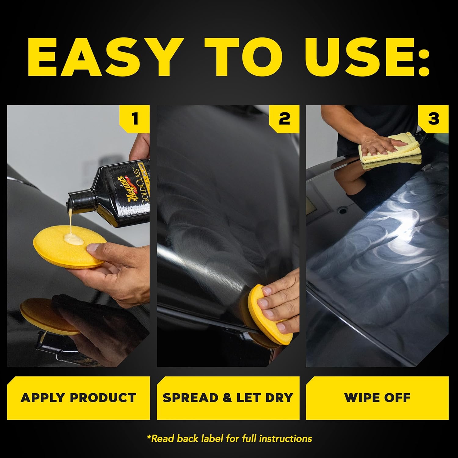 Meguiar's Gold Class Carnauba Plus Premium Liquid Wax Kit, 16 Oz | Car Detailing Kit with a Pure Carnauba Wax Blend and a Foam Applicator Pad for Keeping Glossy Paint Protected Like a Pro - Image 7