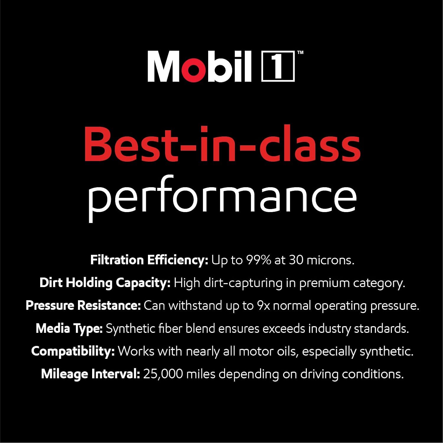 Mobil 1 M1-212A Extended Performance Oil Filter, 1 Pack | Synthetic Blend, High Efficiency 25,000 Mile Protection - Image 7